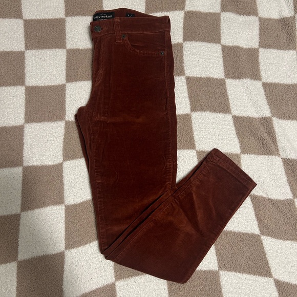 Rust Skinny Corduroy Jeans - Picture 6 of 6